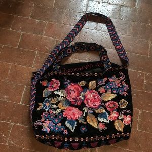 Johnny Was Velvet Bag